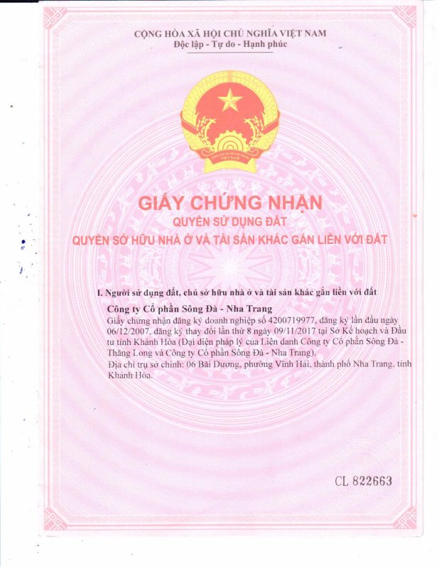 sổ hồng chung cư Welltone